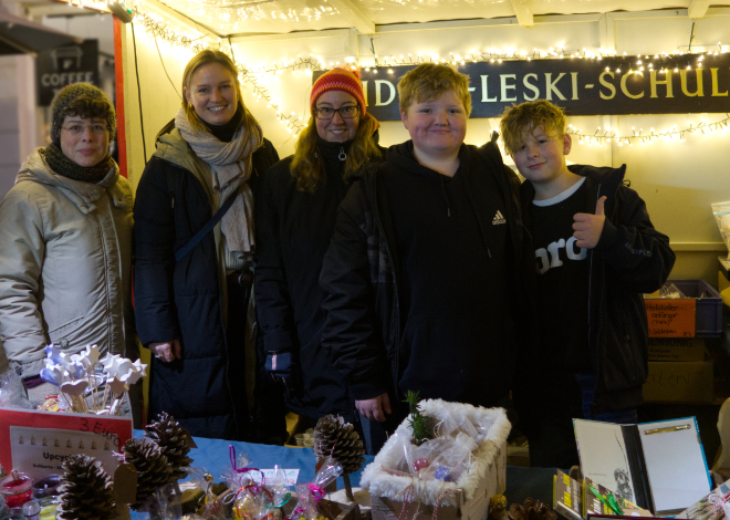 Der traditionelle Stand auf dem Tübinger Weihnachtsmarkt