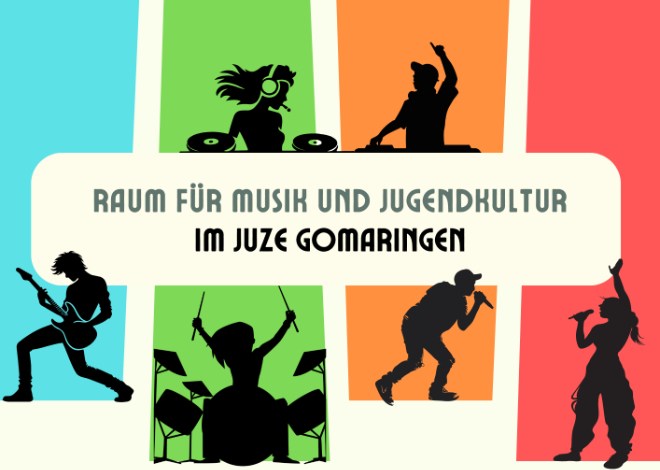 Musikzimmer im Jugendzentrum Gomaringen