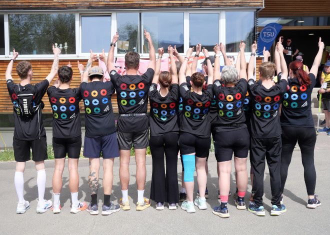 Die Sportlerinnen und Sportler der Sophienpflege