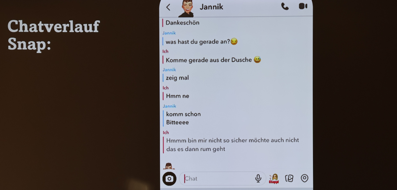 Problematischer Chatverlauf